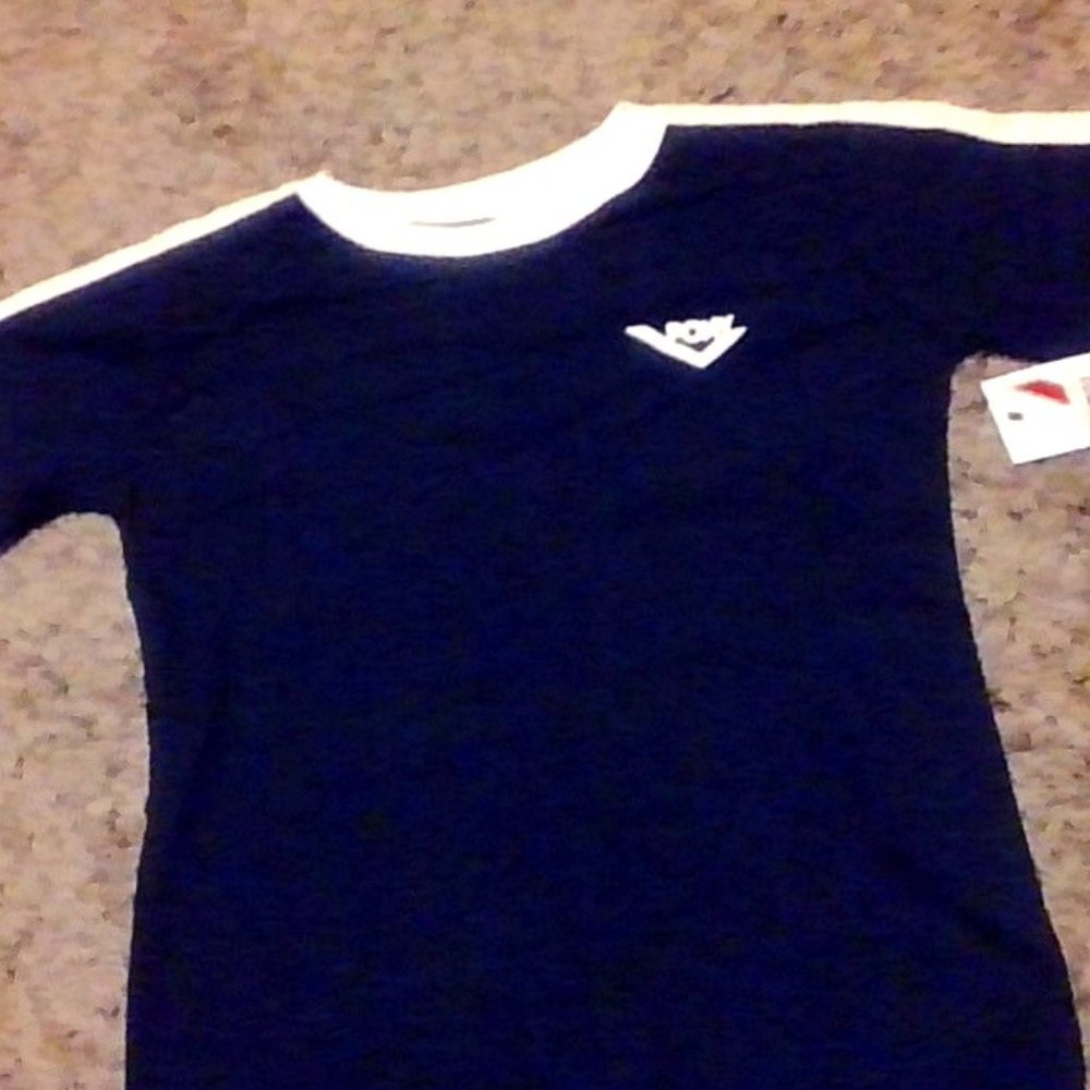 navy blue pony shirt